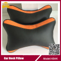 Super Fiber Leather Orange Neck Pillow with Logo